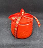 Vela em pote  vermelho com cera de soja - Miniatura 2