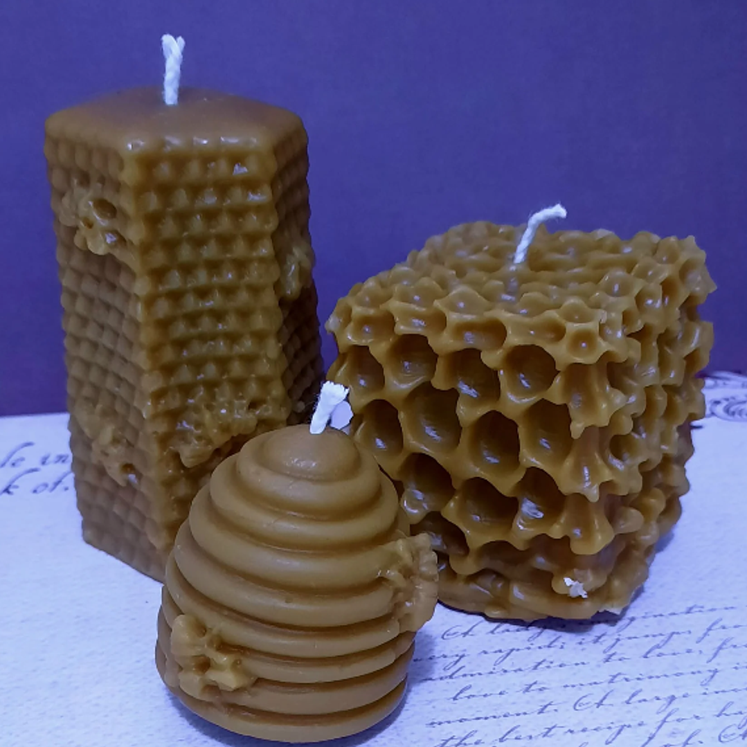 O mundo das Abelhas Vela Favo de Mel 2