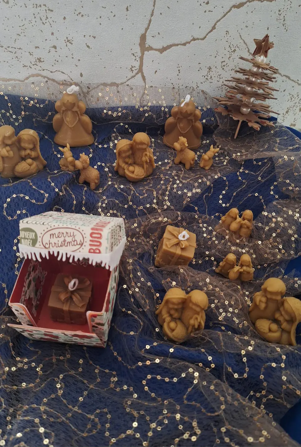 Vela de Natal cera de abelha Presente de Natal 2