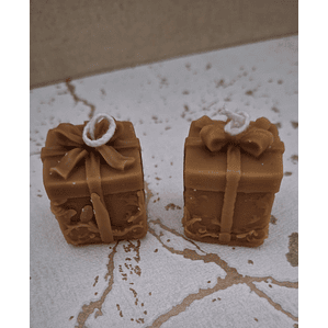 Vela de Natal cera de abelha Presente de Natal