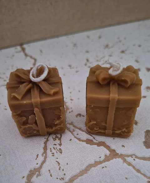 Vela de Natal cera de abelha Presente de Natal