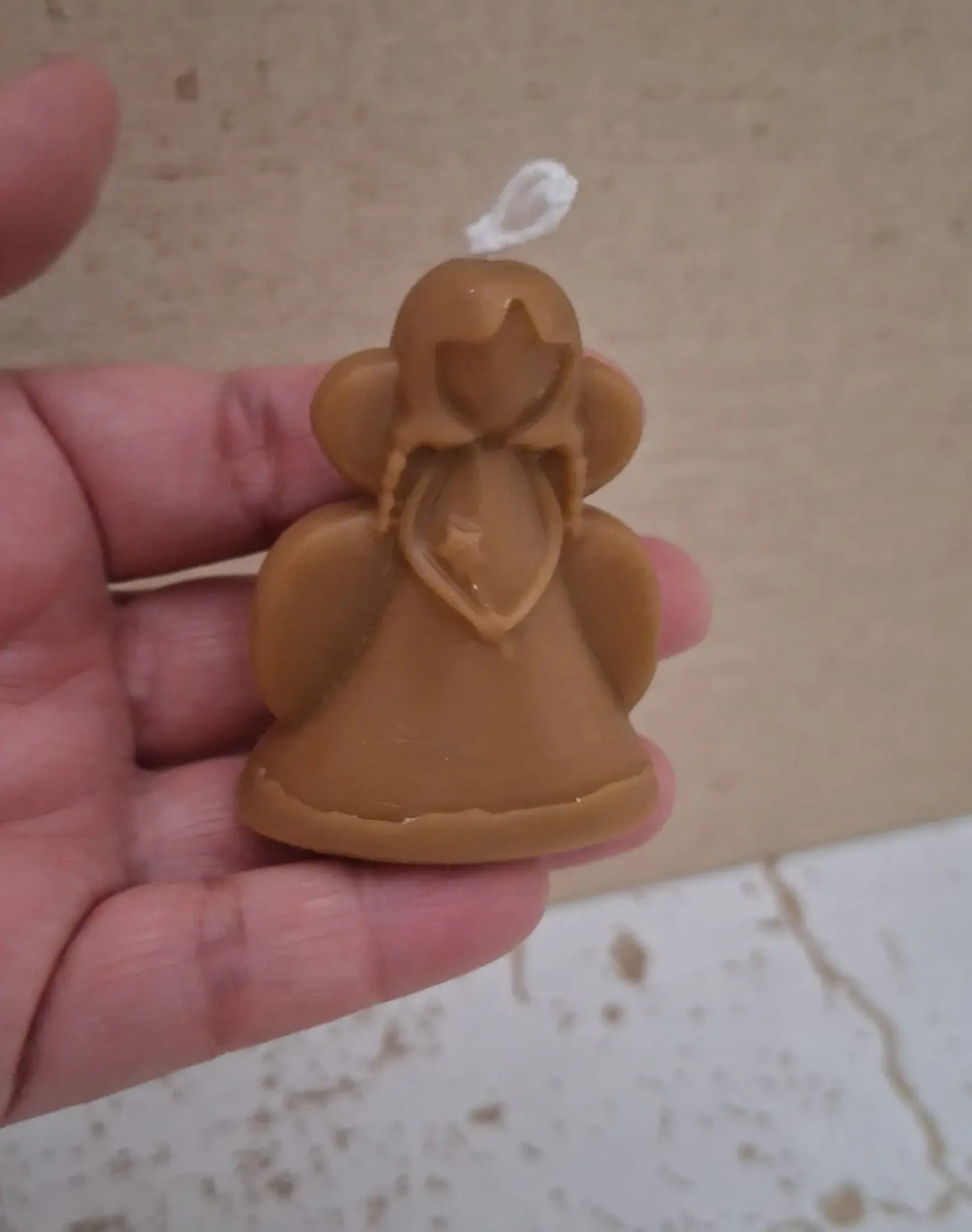 Vela de Natal cera de abelha Fada Anjo 4