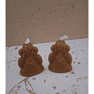 Vela de Natal cera de abelha Fada Anjo