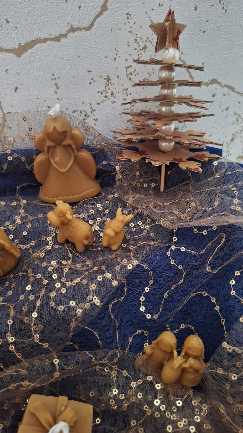 Vela de Natal cera de abelha Burrinho & Vaquinha 4