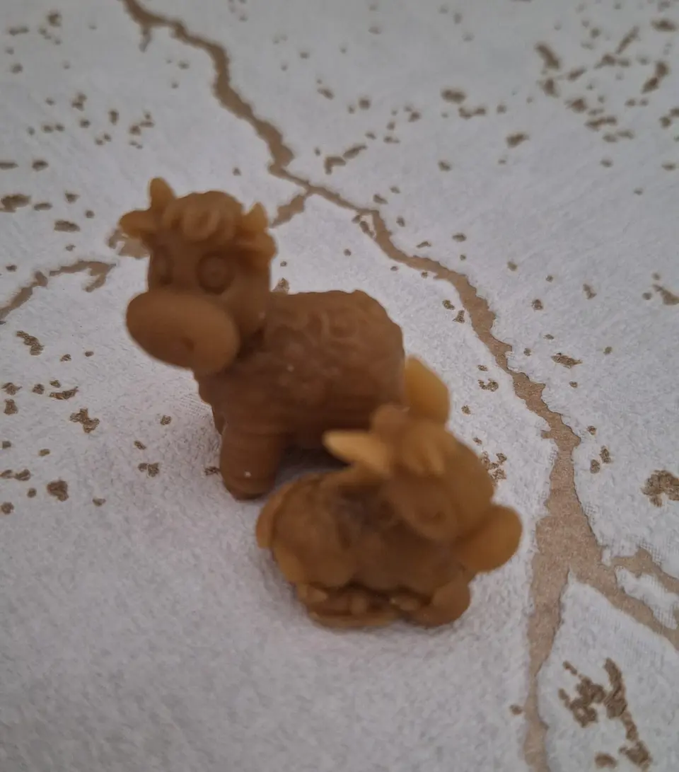 Vela de Natal cera de abelha Burrinho & Vaquinha 2