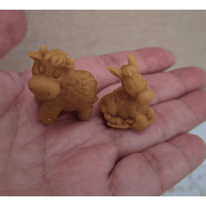 Vela de Natal cera de abelha Burrinho & Vaquinha