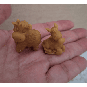 Vela de Natal cera de abelha Burrinho & Vaquinha