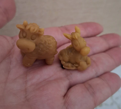 Vela de Natal cera de abelha Burrinho & Vaquinha