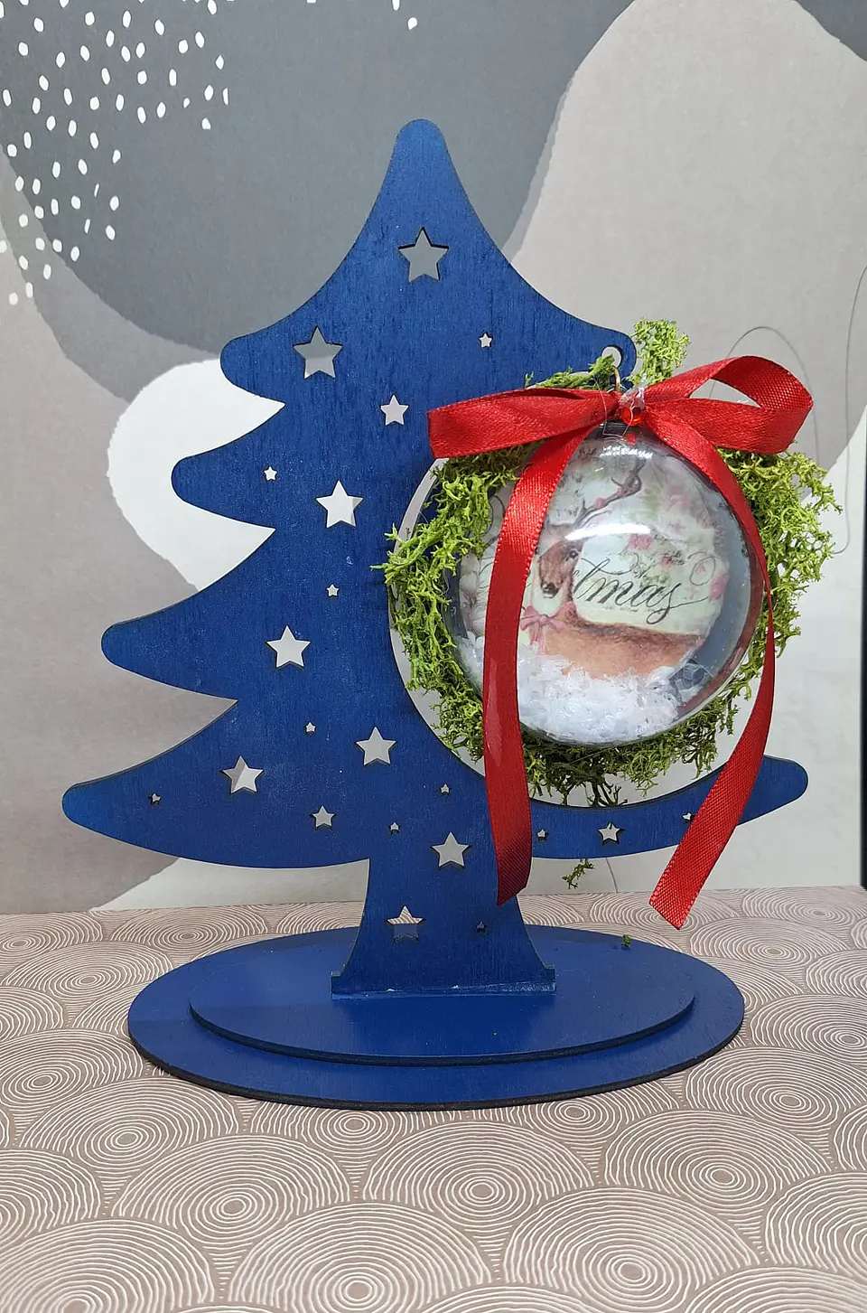 Árvore Madeira com Bola - Personalizada 1