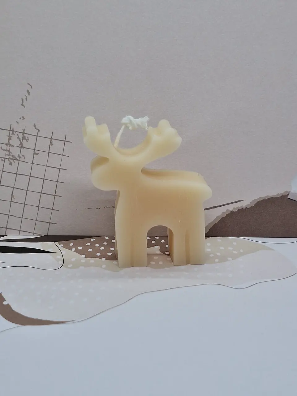 Vela Rena Pequena Minimalista 1