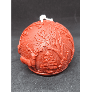 Vela Bola de Natal relevos nórdicos