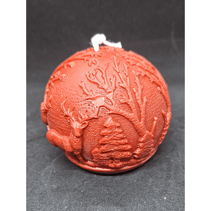 Vela Bola de Natal relevos nórdicos