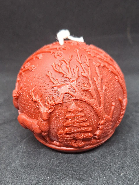 Vela Bola de Natal relevos nórdicos