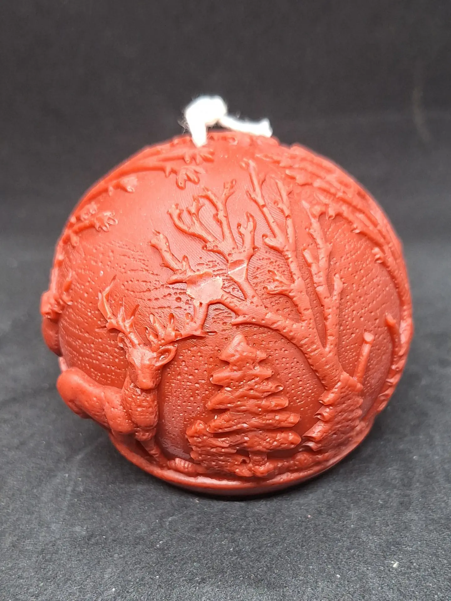 Vela Bola de Natal relevos nórdicos 1