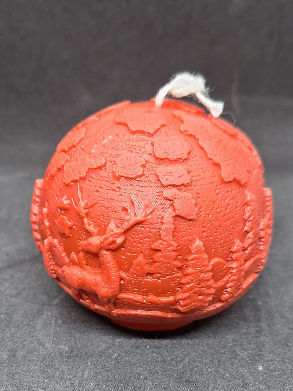 Vela Bola de Natal relevos nórdicos 3