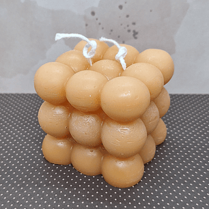 Vela cubo Bolha Nature