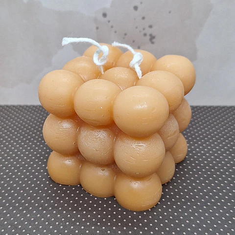 Vela cubo Bolha Nature