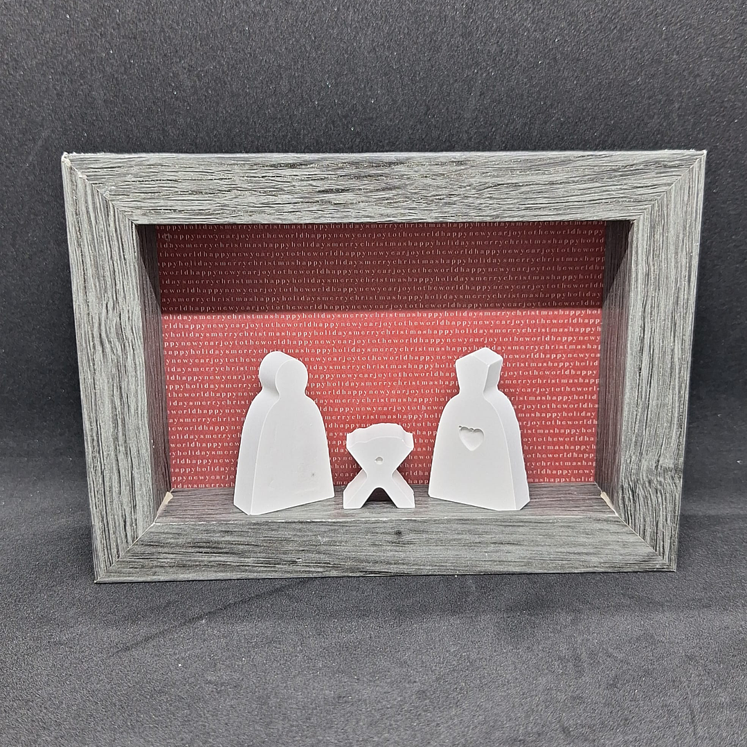 Moldura mini presépio minimalista 2