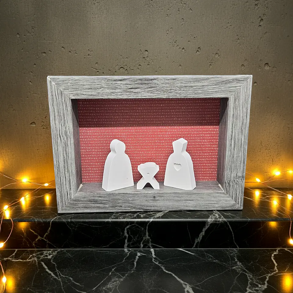 Moldura mini presépio minimalista 1