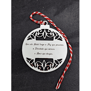 Bola de Natal Mensagem Desejos