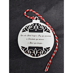 Bola de Natal Mensagem Desejos