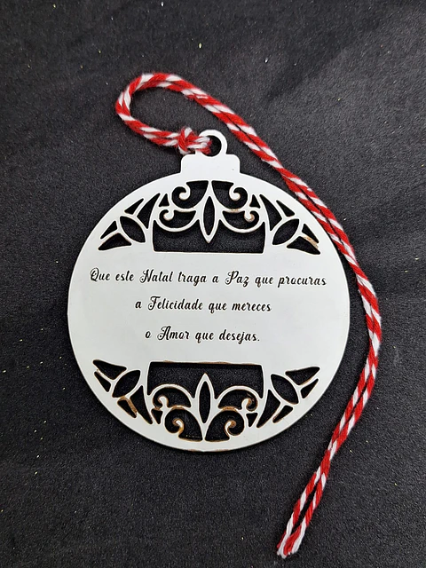 Bola de Natal Mensagem Desejos