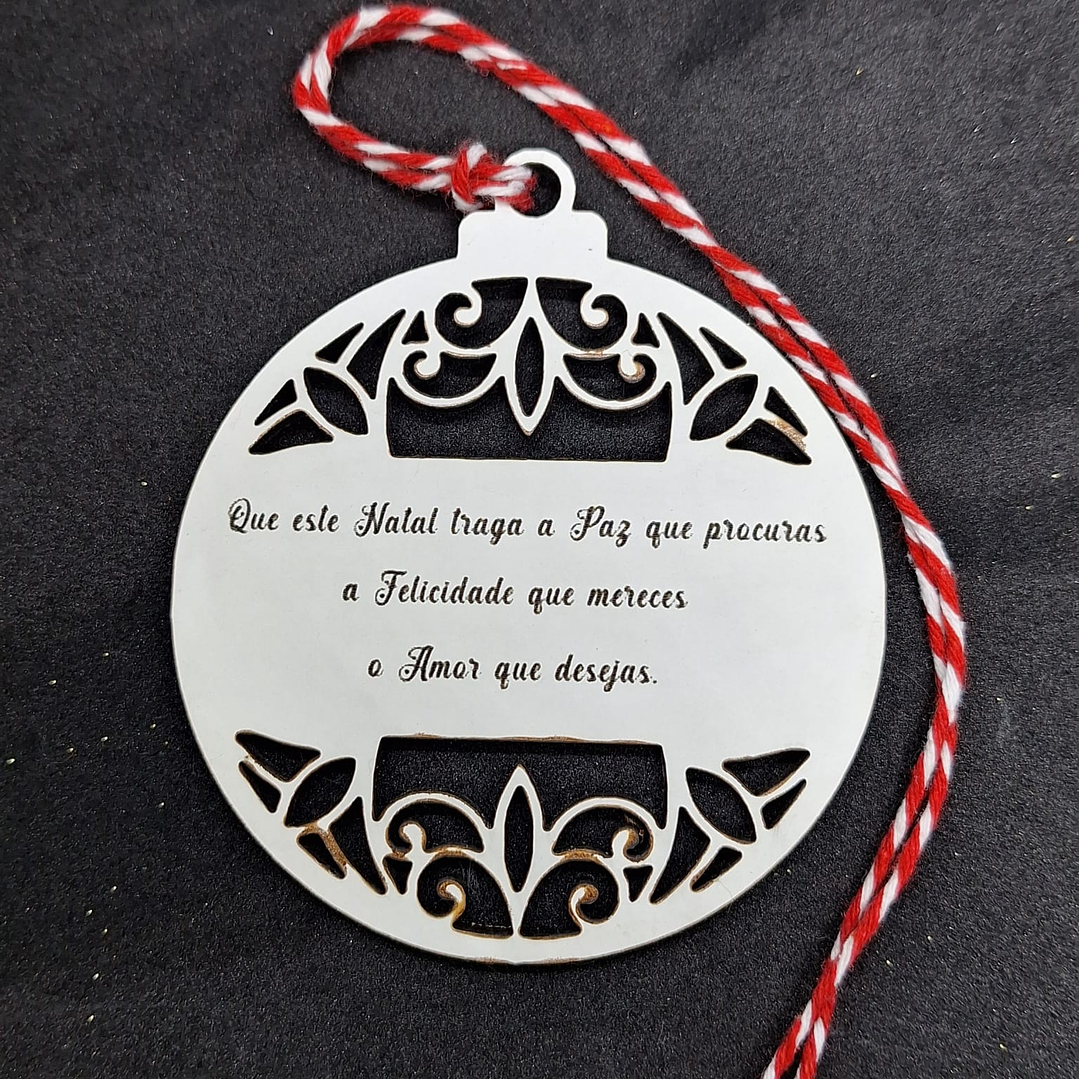 Bola de Natal Mensagem Desejos 1