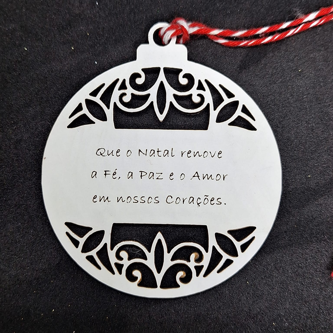 Bola de Natal Mensagem Renovação 1