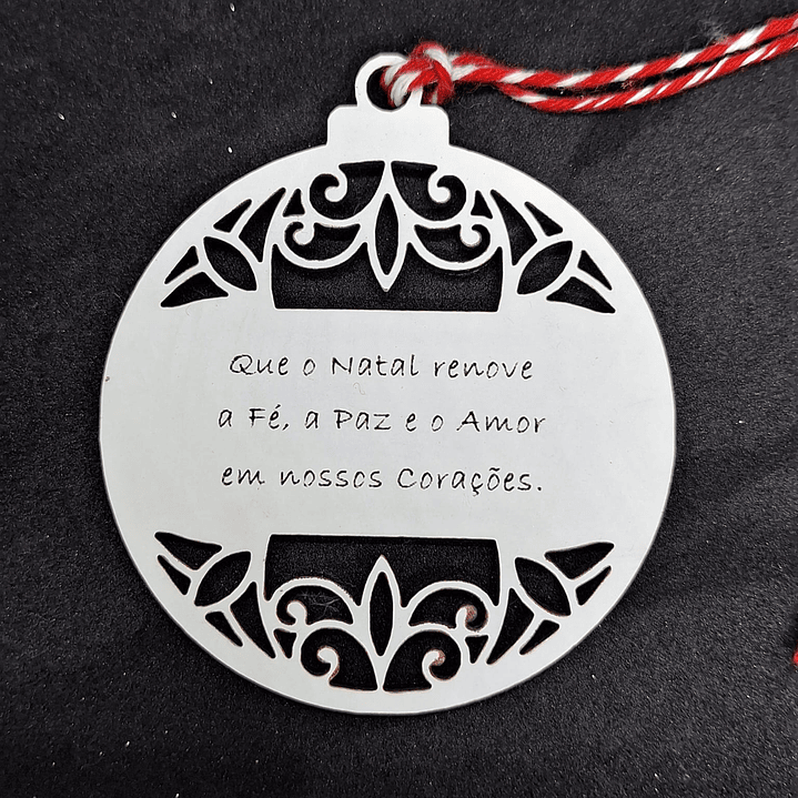 Bola de Natal Mensagem Renovação 1