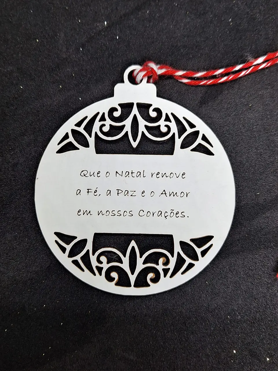 Bola de Natal Mensagem Renovação 1
