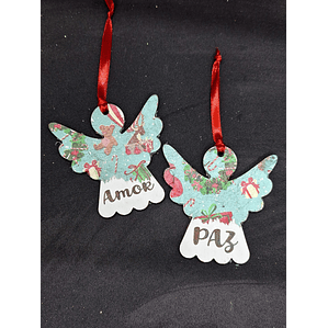 Anjos Amor & Paz em azul