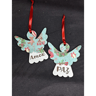 Anjos Amor & Paz em azul