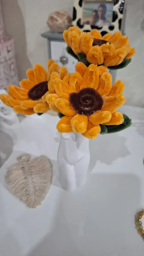 Girassois em corpo minimalista