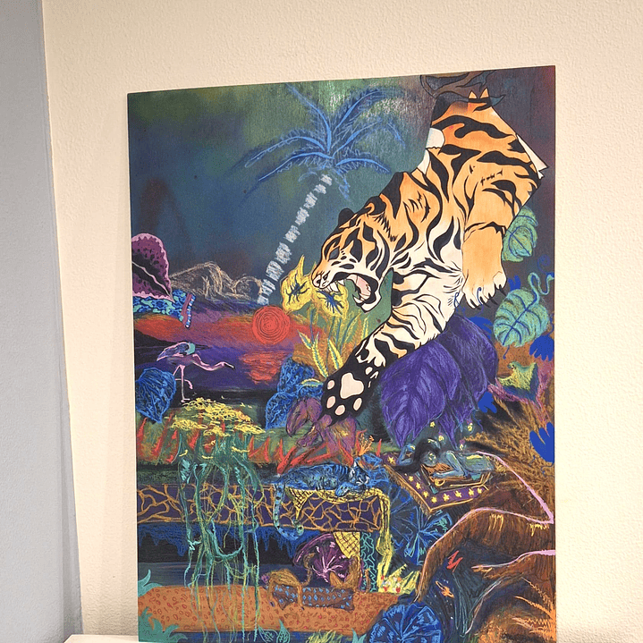 The Tiger Doesn't Know... | Pintura Original Andreia Mestre 2