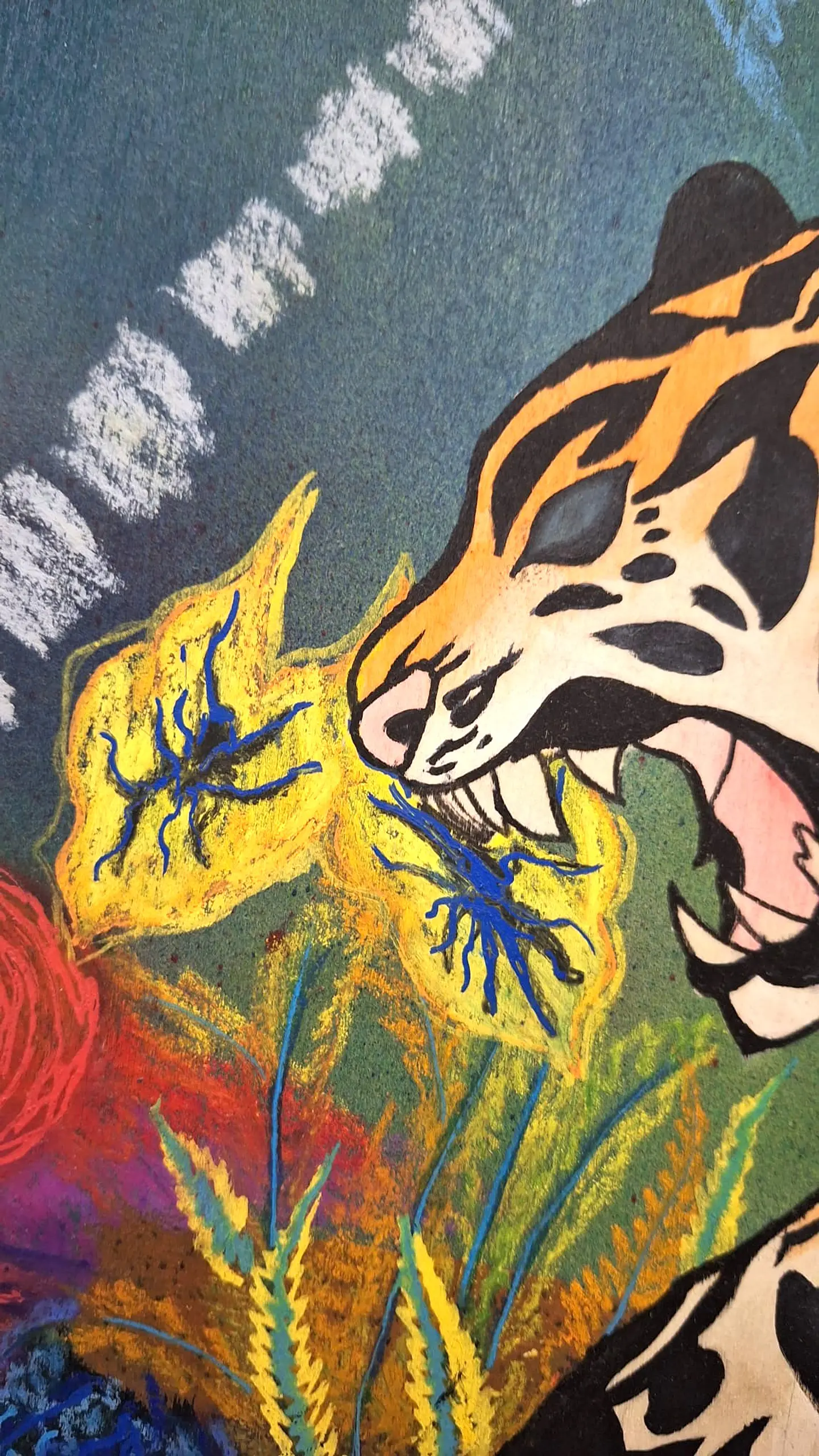 The Tiger Doesn't Know... | Pintura Original Andreia Mestre 4