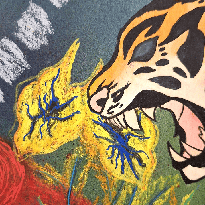 The Tiger Doesn't Know... | Pintura Original Andreia Mestre 4