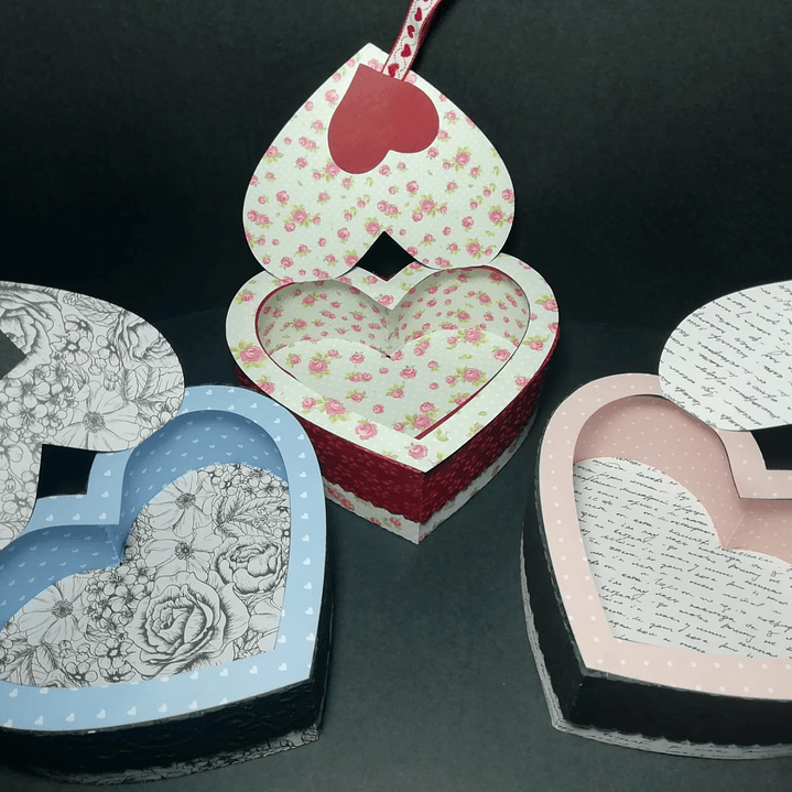 Caixas Coração Colorida 2