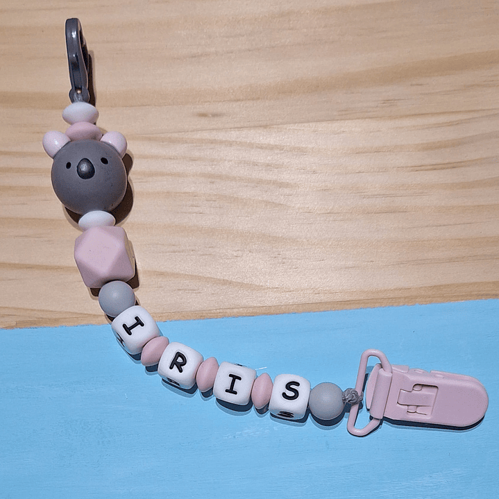 Prende Chupeta Silicone Personalizado - Ursinha 2