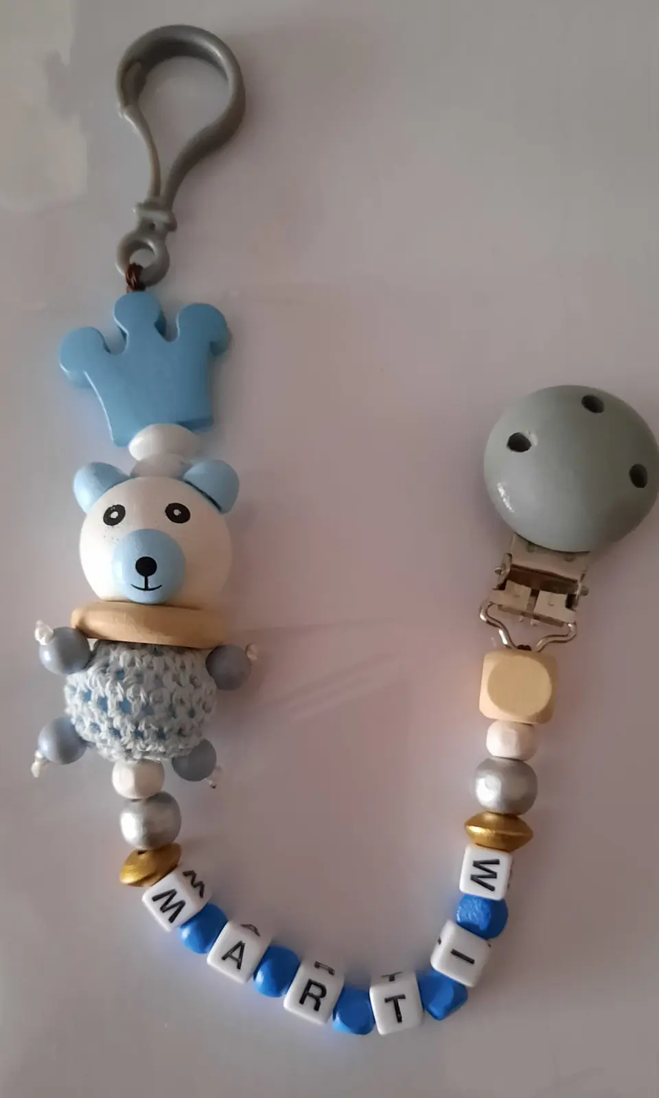 Prende Chupeta Silicone Ursinho | Personalizado 1