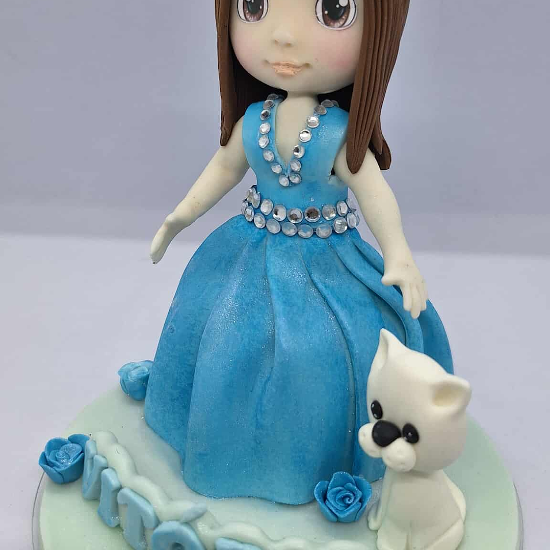  Estatueta Menina | Personalizada em Porcelana Fria 1