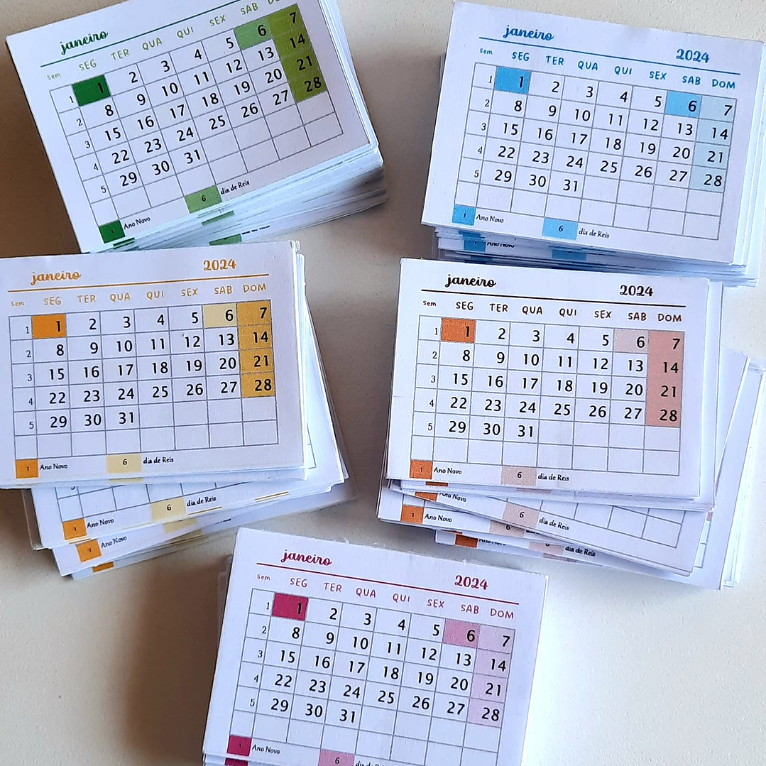 Mini Calendários 2