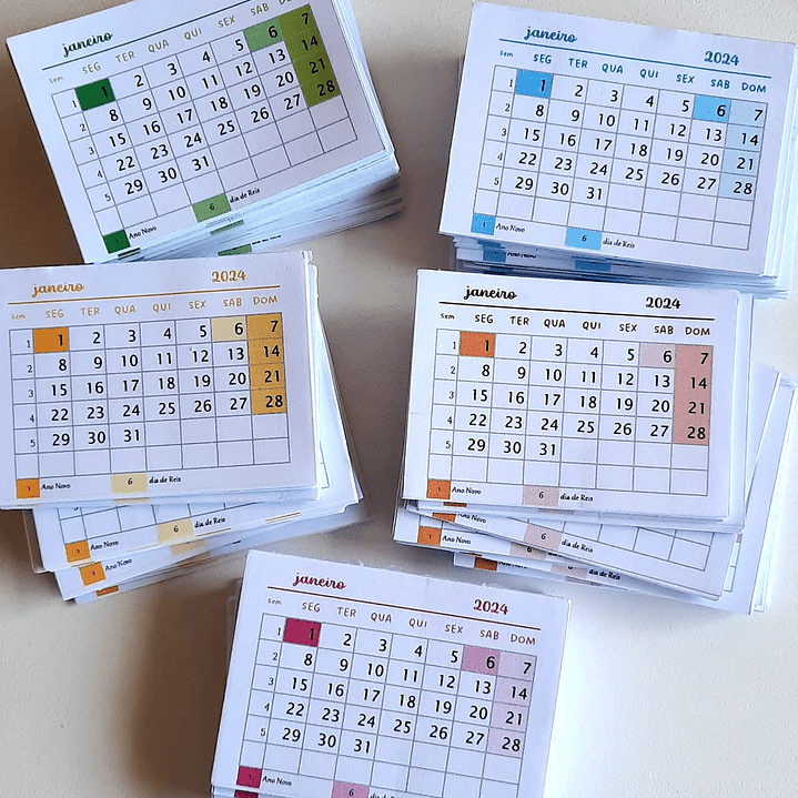 Mini Calendários 2