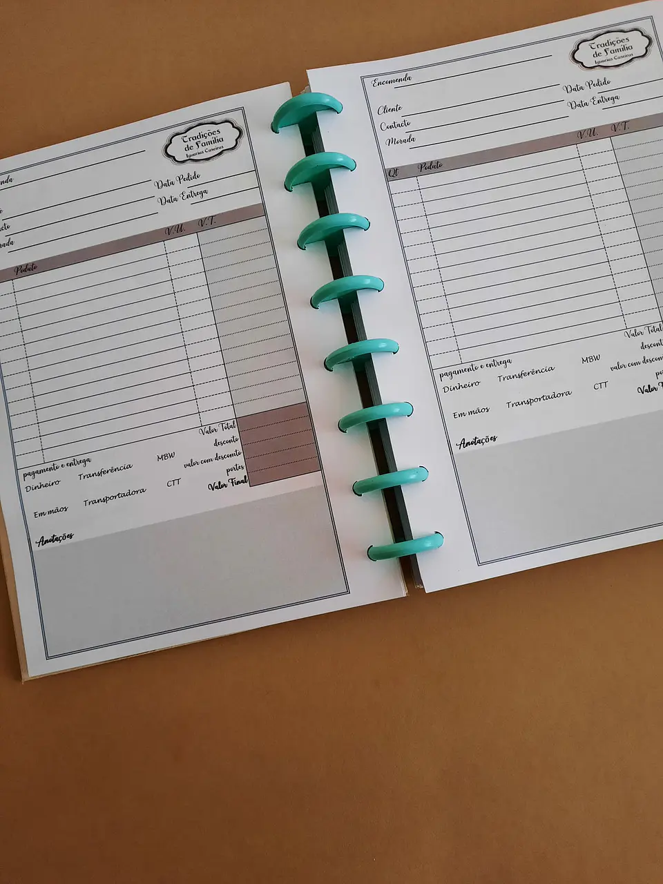 Caderno de Encomendas Inteligente A5 – Personalizado 6