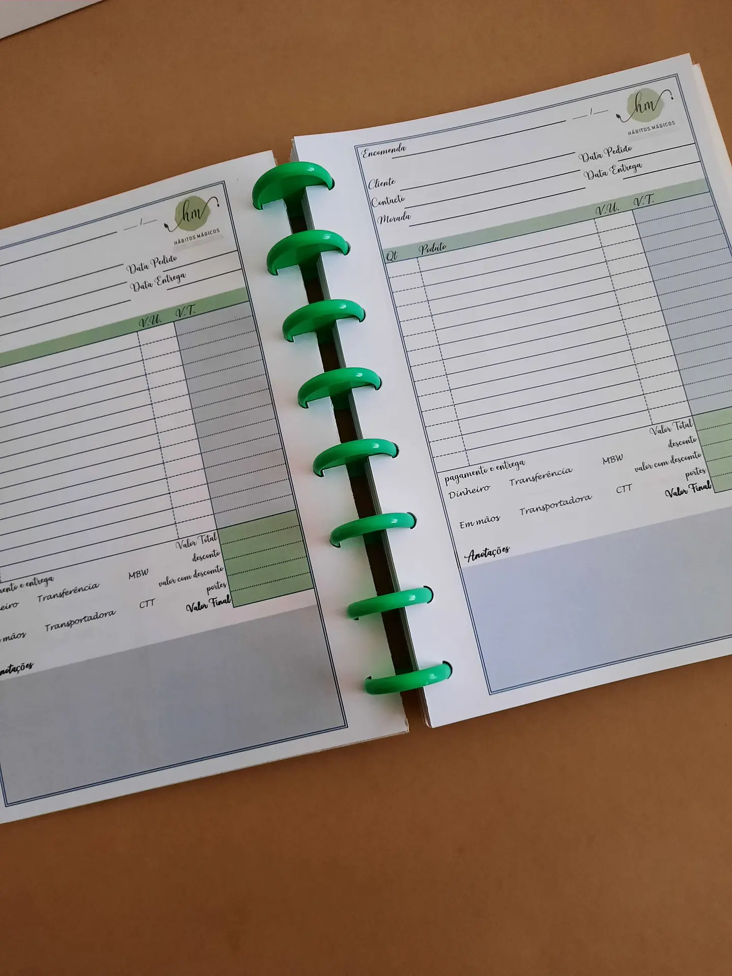 Caderno de Encomendas Inteligente A5 – Personalizado 5