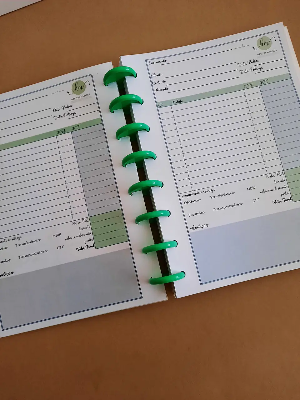 Caderno de Encomendas Inteligente A5 – Personalizado 5