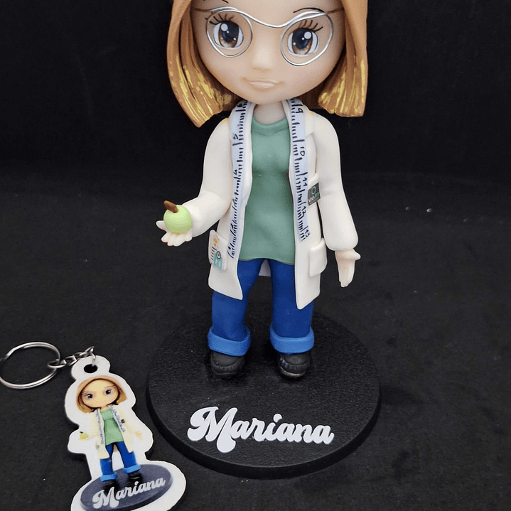 Gift Estatueta Personalizada em Biscuit + Porta‑Chaves em MDF Laminado 10