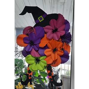 Halloween decoração porta  Bruxa Florida