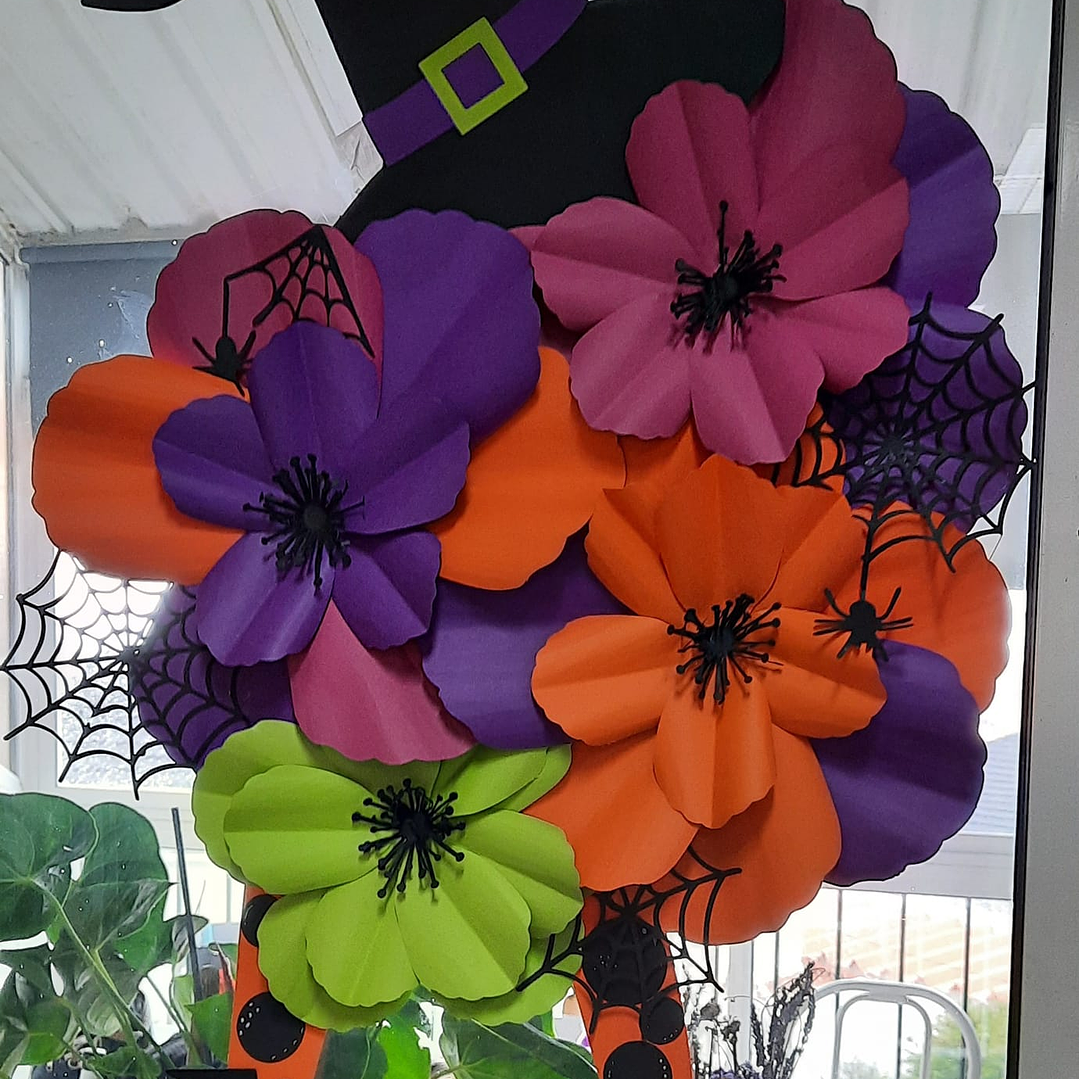 Halloween decoração porta  Bruxa Florida 1