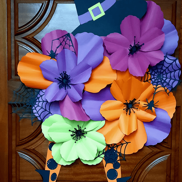 Halloween decoração porta  Bruxa Florida 2