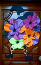 Halloween decoração porta  Bruxa Florida - Thumbnail 2
